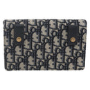 Christian Dior Trotter Canvas Saddle Waist bag Navy Gold Auth bs31962-2