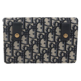 Christian Dior Trotter Canvas Saddle Waist bag Navy Gold Auth bs31962 - 0