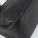 BVLGARI Hand Bag Leather Black Silver Auth bs31966-16