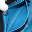 BVLGARI Hand Bag Leather Black Silver Auth bs31966-22