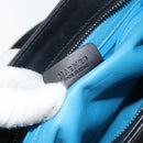 BVLGARI Hand Bag Leather Black Silver Auth bs31966-12