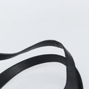 BVLGARI Hand Bag Leather Black Silver Auth bs31966-8