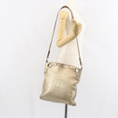 CARTIER Shoulder Bag Leather Gold Tone Auth bs31968-22