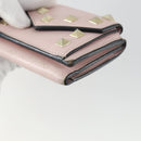 VALENTINO Wallet Leather 3 Set Pink Auth bs31971-14