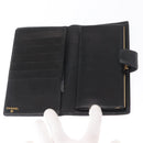 CHANEL Long Wallet Caviar Skin Black Gold CC Auth bs31972-12