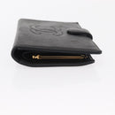 CHANEL Long Wallet Caviar Skin Black Gold CC Auth bs31972-3