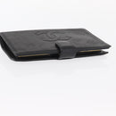 CHANEL Long Wallet Caviar Skin Black Gold CC Auth bs31972-5