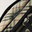 BURBERRY Nova Check Boston Bag Canvas Leather 2 Set Beige Auth bs31977-9