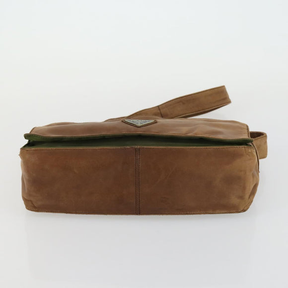 PRADA Shoulder Bag Nylon 3 Set Green Brown Auth bs31979