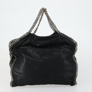 Stella MacCartney Shoulder Bag Polyester Leather 2 Set Black Beige Auth bs31980-13