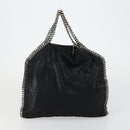 Stella MacCartney Shoulder Bag Polyester Leather 2 Set Black Beige Auth bs31980-14