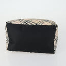 BURBERRY Nova Check Shoulder Bag Nylon Canvas 5 Set Yellow Beige Auth bs31981-10
