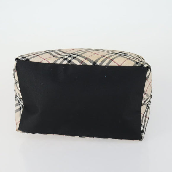 BURBERRY Nova Check Shoulder Bag Nylon Canvas 5 Set Yellow Beige Auth bs31981