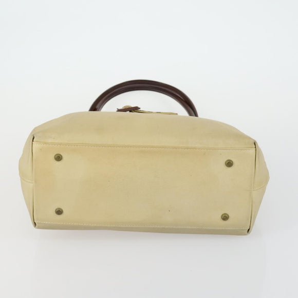 BURBERRY Nova Check Shoulder Bag Nylon Canvas 5 Set Yellow Beige Auth bs31981