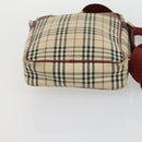 BURBERRY Nova Check Shoulder Bag Nylon Canvas 5 Set Yellow Beige Auth bs31981-21