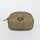 BURBERRY Nova Check Shoulder Bag Nylon Canvas 5 Set Yellow Beige Auth bs31981-23