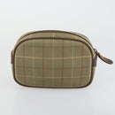 BURBERRY Nova Check Shoulder Bag Nylon Canvas 5 Set Yellow Beige Auth bs31981-24