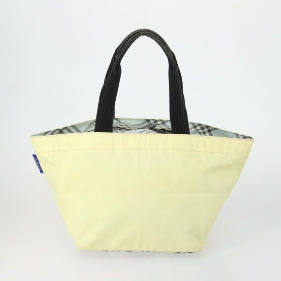 BURBERRY Nova Check Shoulder Bag Nylon Canvas 5 Set Yellow Beige Auth bs31981