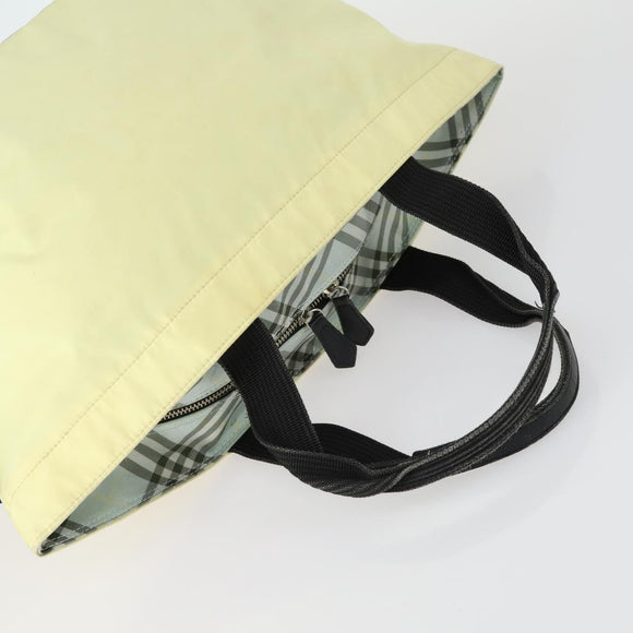 BURBERRY Nova Check Shoulder Bag Nylon Canvas 5 Set Yellow Beige Auth bs31981