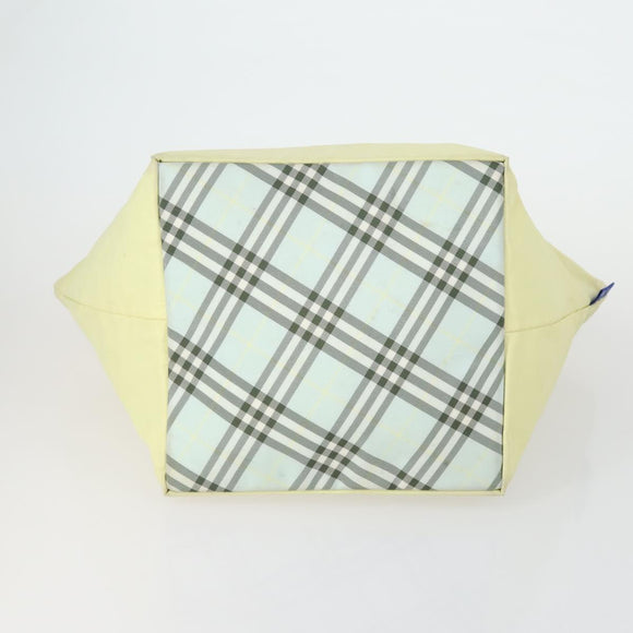 BURBERRY Nova Check Shoulder Bag Nylon Canvas 5 Set Yellow Beige Auth bs31981