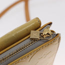 LOUIS VUITTON Monogram Vernis Motto Accessory Pouch Gris M91030 LV Auth bs31986-16