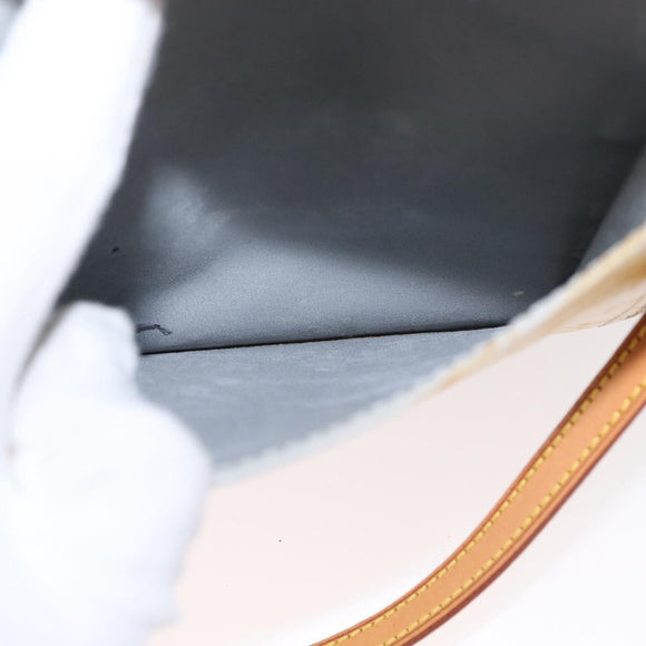 LOUIS VUITTON Monogram Vernis Motto Accessory Pouch Gris M91030 LV Auth bs31986