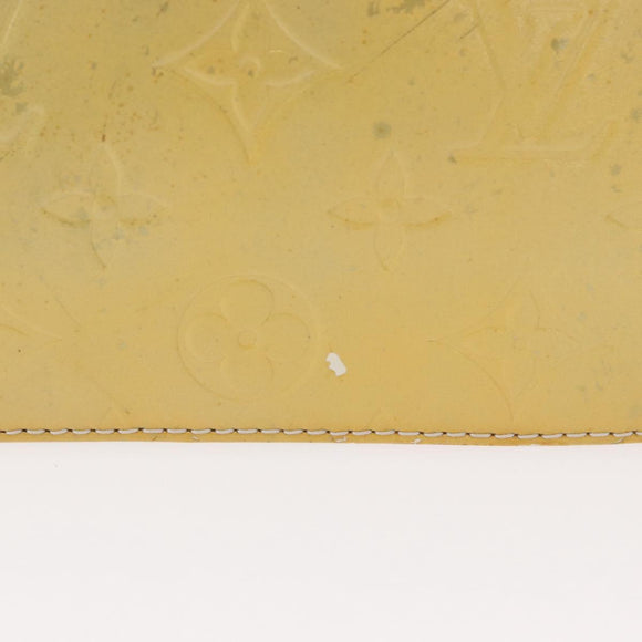 LOUIS VUITTON Monogram Vernis Motto Accessory Pouch Gris M91030 LV Auth bs31986