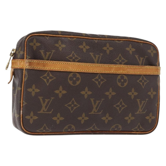 LOUIS VUITTON Monogram Compiegne 23 Clutch Bag M51847 LV Auth bs31995