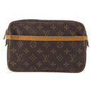 LOUIS VUITTON Monogram Compiegne 23 Clutch Bag M51847 LV Auth bs31995-13