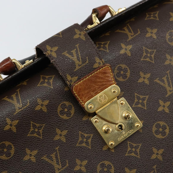 LOUIS VUITTON Monogram Serviette Fermoir Business Bag M53305 LV Auth bs32001