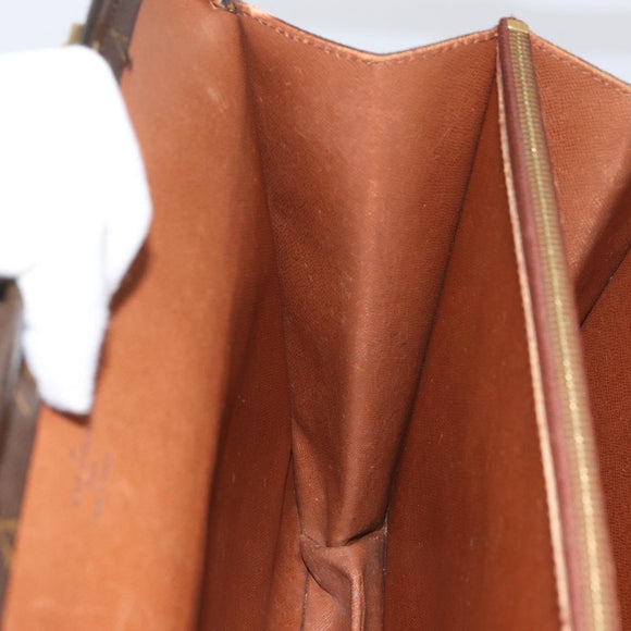 LOUIS VUITTON Monogram Serviette Fermoir Business Bag M53305 LV Auth bs32001