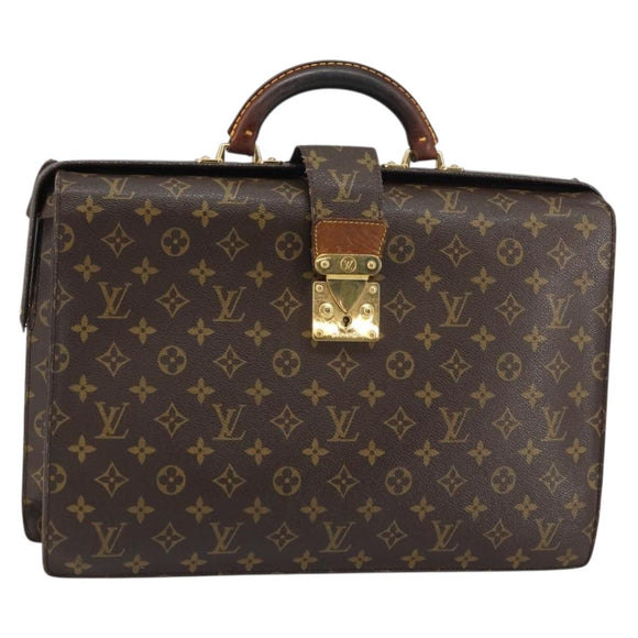 LOUIS VUITTON Monogram Serviette Fermoir Business Bag M53305 LV Auth bs32001