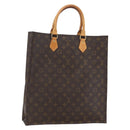 LOUIS VUITTON Monogram Sac Plat Hand Bag M51140 LV Auth bs32005-1