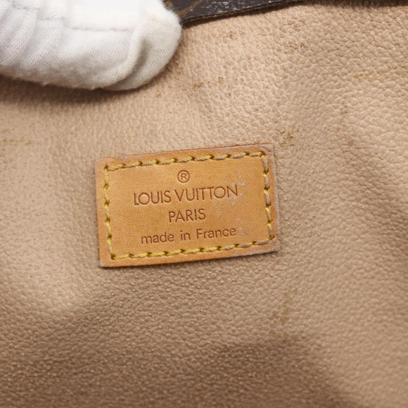 LOUIS VUITTON Monogram Sac Plat Hand Bag M51140 LV Auth bs32005