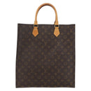LOUIS VUITTON Monogram Sac Plat Hand Bag M51140 LV Auth bs32005-13