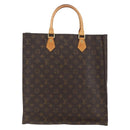 LOUIS VUITTON Monogram Sac Plat Hand Bag M51140 LV Auth bs32005-2
