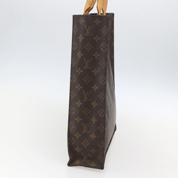 LOUIS VUITTON Monogram Sac Plat Hand Bag M51140 LV Auth bs32005