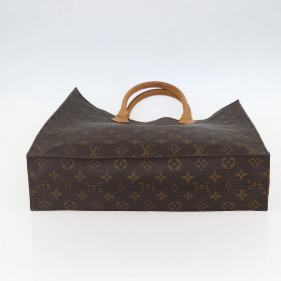 LOUIS VUITTON Monogram Sac Plat Hand Bag M51140 LV Auth bs32005