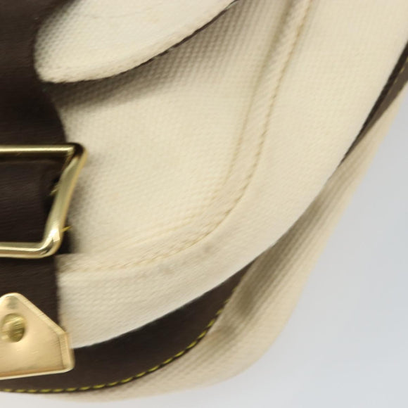 LOUIS VUITTON Antigua Buzzus PM Shoulder Bag Beige Brown M40042 LV Auth bs32016