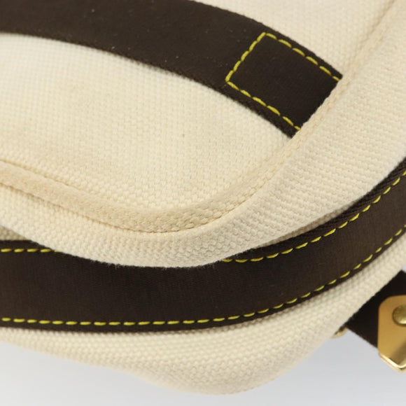 LOUIS VUITTON Antigua Buzzus PM Shoulder Bag Beige Brown M40042 LV Auth bs32016