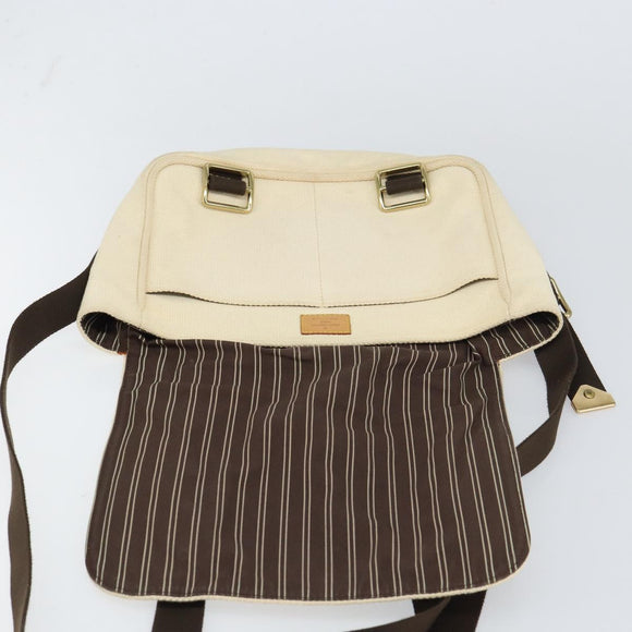 LOUIS VUITTON Antigua Buzzus PM Shoulder Bag Beige Brown M40042 LV Auth bs32016