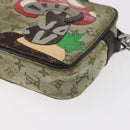 LOUIS VUITTON Mini Tale de Fe Pochette Accessory Pouch Khaki M92274 Auth bs32023-15