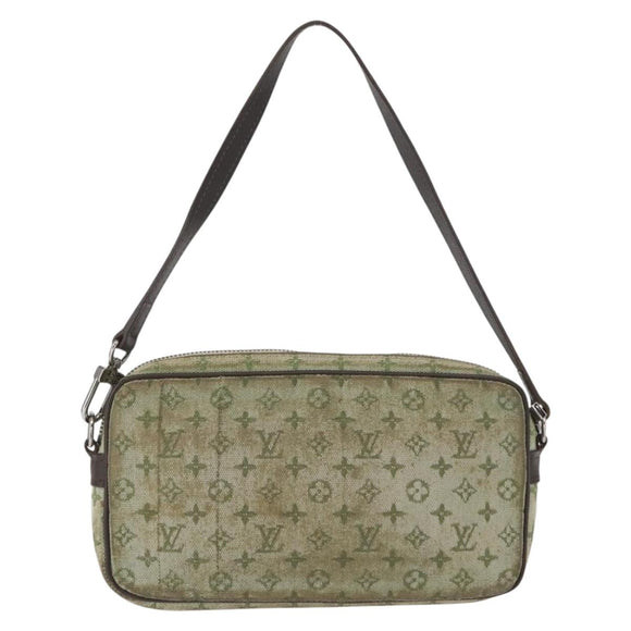 LOUIS VUITTON Mini Tale de Fe Pochette Accessory Pouch Khaki M92274 Auth bs32023