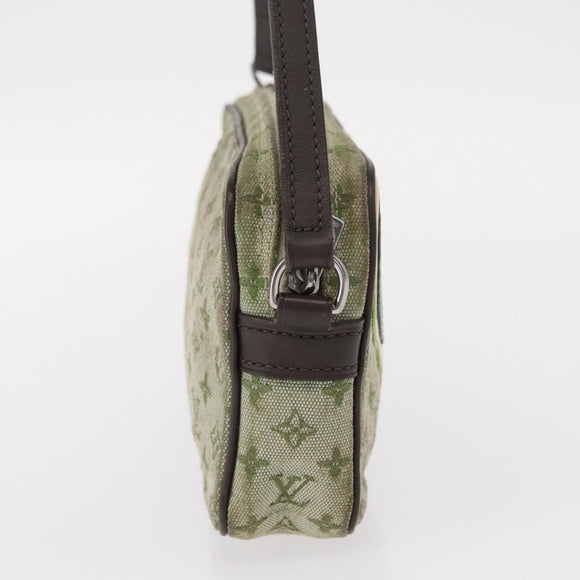 LOUIS VUITTON Mini Tale de Fe Pochette Accessory Pouch Khaki M92274 Auth bs32023