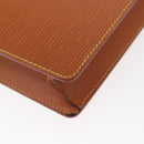 LOUIS VUITTON Epi Pochette Homme Bag Brown Zipangu Gold M52528 LV Auth bs32026-16