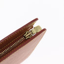 LOUIS VUITTON Epi Pochette Homme Bag Brown Zipangu Gold M52528 LV Auth bs32026-8