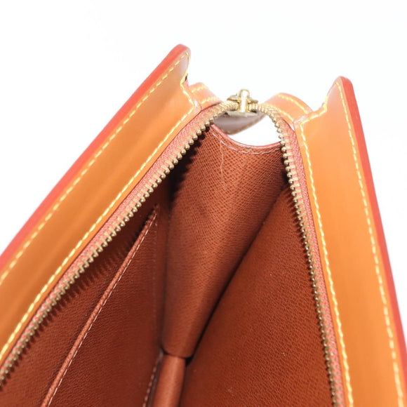 LOUIS VUITTON Epi Pochette Homme Bag Brown Zipangu Gold M52528 LV Auth bs32026