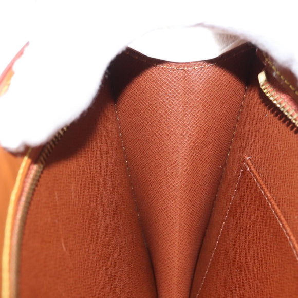 LOUIS VUITTON Epi Pochette Homme Bag Brown Zipangu Gold M52528 LV Auth bs32026