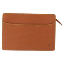 LOUIS VUITTON Epi Pochette Homme Bag Brown Zipangu Gold M52528 LV Auth bs32026-13