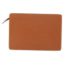 LOUIS VUITTON Epi Pochette Homme Bag Brown Zipangu Gold M52528 LV Auth bs32026-2